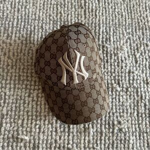 Gucci Yankees Monogram Baseball Cap